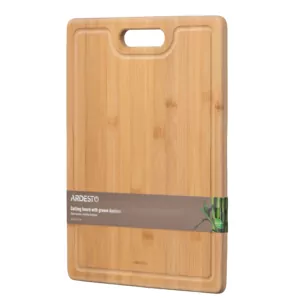 Дошка кухонна з жолобом Ardesto Midori, 33х24х1.5см, бамбук
