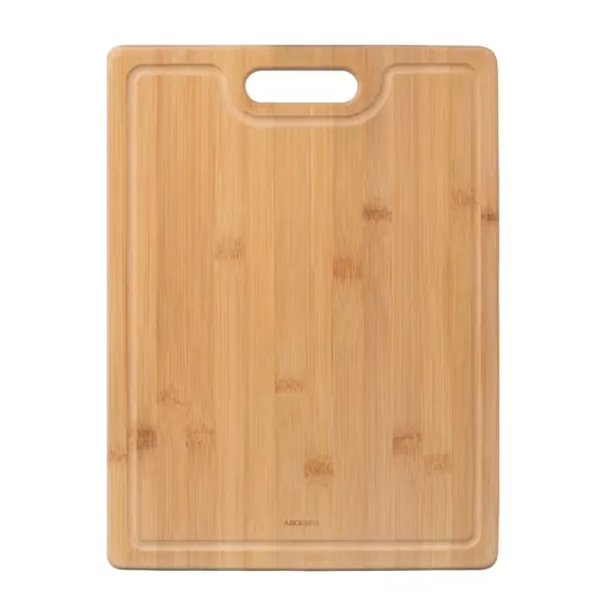 Дошка кухонна з жолобом Ardesto Midori, 33х24х1.5см, бамбук