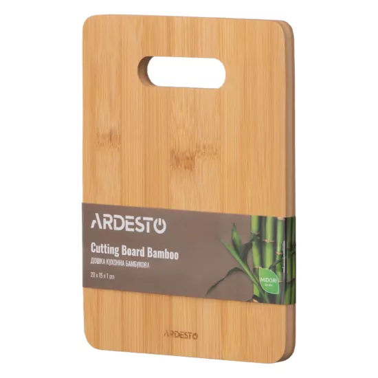 Дошка кухонна Ardesto Midori, 20х15х1см, бамбук