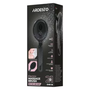 Електрична щітка-масажер ARDESTO для обличчя та тіла, акумулятор, USB Type-C , 4 режими, чорний
