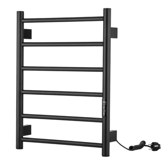 Рушникосушка ARDESTO електрична Classik-TR K, 570х430х80мм, таймер-регулятор, сталь, чорний матовий