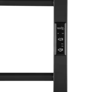 Ardesto towel dryer electric Square-TR K, 770×430х80mm, timer-regulator, steel, black matt