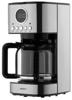 Кофеварка Ardesto капельная Steel Collection 1.5л, молотый, серебристый