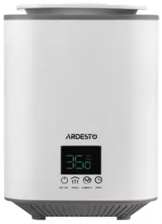 Зволожувач повітря ARDESTO ультразвуковий, 25м2, 3.1л, 250мл/г, електр. кер-ння, верх. залив води, дисплей, білий