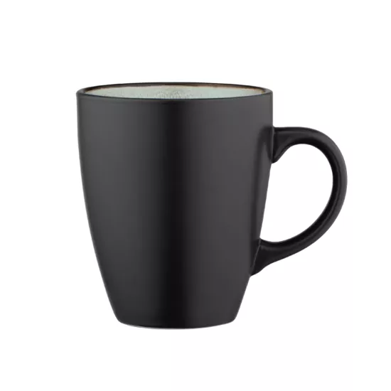 Чашка ARDESTO Bolzano, 380мл, керамика, черно-зеленый