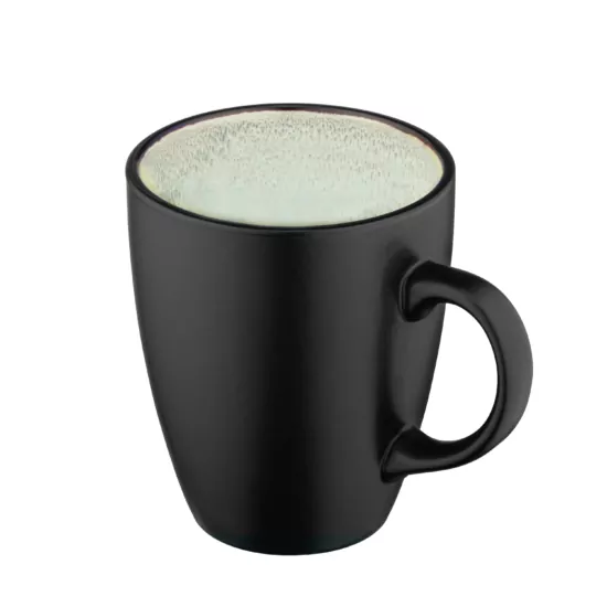 Чашка ARDESTO Bolzano, 380мл, керамика, черно-зеленый