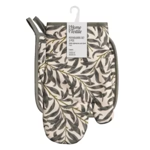 Ardesto Potholder set for kitchen Leaves 17х28cm, 20х20cm, 90% polyester, 10% cotton