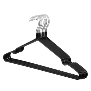 Набор плечиков Ardesto 40.5см, 10шт, металл, ПВХ, черный