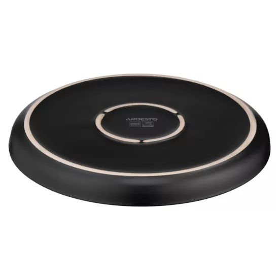 Dessert plate ARDESTO Bolzano, 20.3cm, ceramic, black-brown
