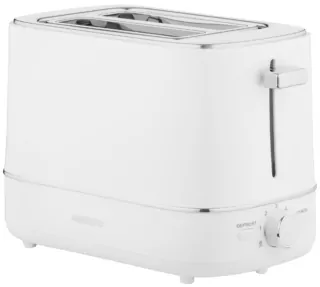 Тостер Ardesto Timeless Elegance, 800Вт, пластик, 2 слота, белый