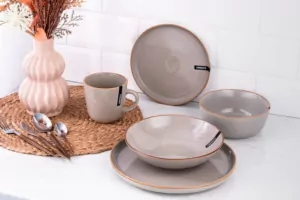 Ardesto Mug Apulia, 450ml, ceramic, gray