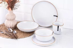 Салатник Ardesto Apulia, 720мл, 16.2см, кераміка, білий