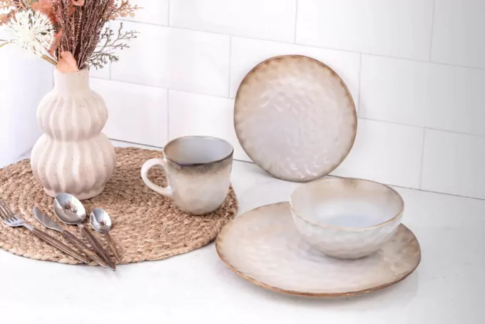 Ardesto Bowl Umbria, 660ml, 15.3cm, ceramic, beige