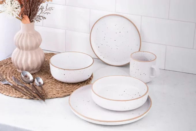 Тарелка десертная Ardesto Midori, 21см, керамика, белый