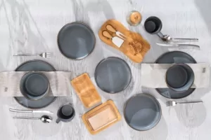 Чашка Ardesto Fasano, 310мл, кераміка, сірий