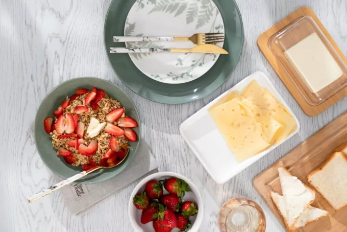 Тарілка супова ARDESTO Capri, 630мл, 20см, порцеляна, зелений