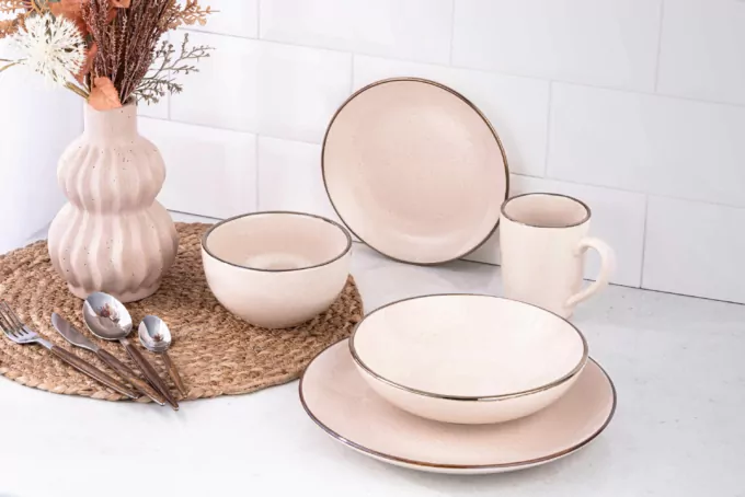 Чашка Ardesto Emilia, 360мл, керамика, бежевый