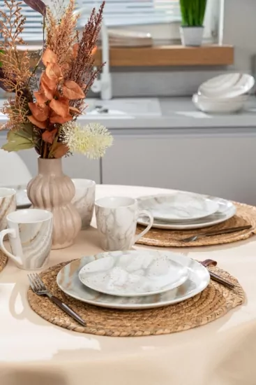 Тарелка обеденная Ardesto Sparkle, 27см, фарфор, многоцветный