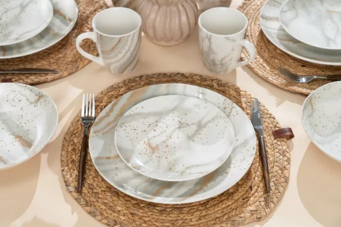 Ardesto Dessert plate Sparkle, 19cm, porcelain, multi-colored