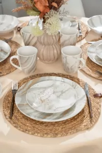 Ardesto Dessert plate Sparkle, 19cm, porcelain, multi-colored