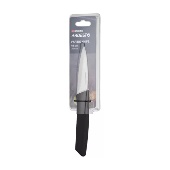Ardesto Paring Knife Gemini Gourmet, 9.5cm, stainless steel, plastic, black