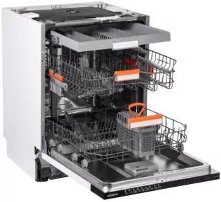 Посудомийна машина ARDESTO вбудовувана, 15компл., А+++, 60см, дисплей, 3й кошик, гігієн.обробка, авт.відкр.дверей, чорний