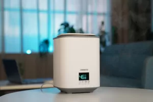 Air humidifier ARDESTO ultrasonic, 25m2, 3.1l, 250ml/h, electric. steering, upper water bay, display, white