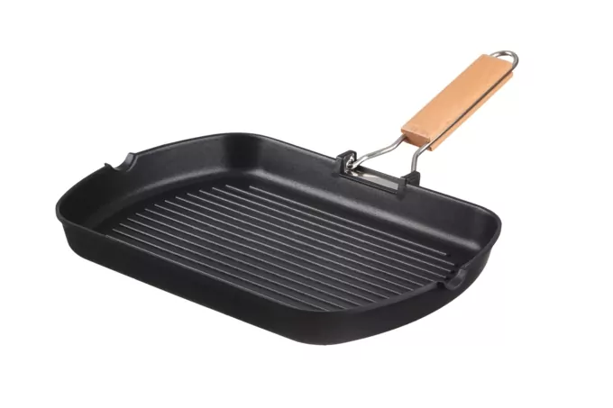 Ardesto Grill fry pan Gemini Baceno, 34х24cm, aluminium, black