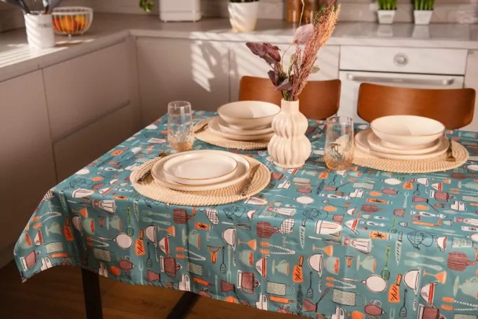 Скатертина Ardesto Cookery 120х140см, 90% поліестер, 10% бавовна