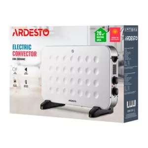 Convector ARDESTO, 20m2, 2000w, mechanical control, open heating element, white