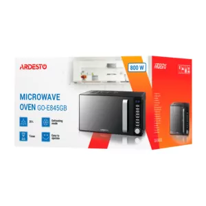 Микроволновая печь ARDESTO, 20л, электр. управл., 800Вт, дисплей, откр.ручкой, черный