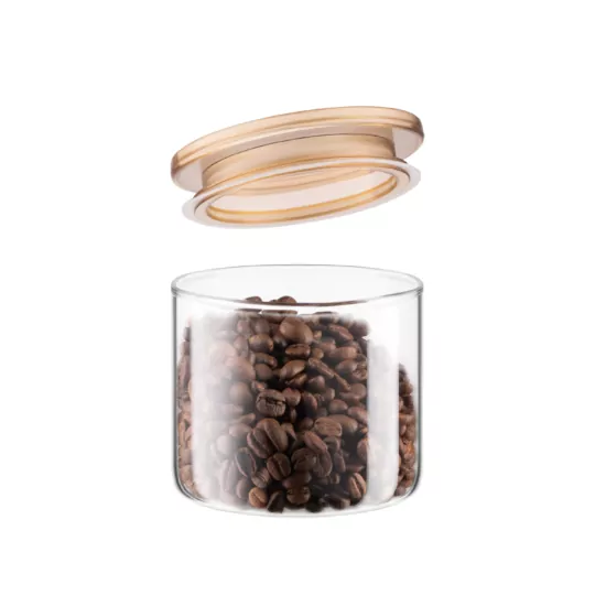 Ardesto Jar Fresh 500ml, glass, plastic, transparent