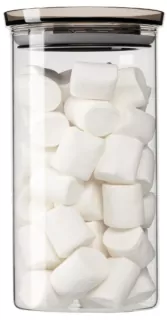 Банка для зберігання Ardesto Fresh, 1150мл, скло, пластик, прозорий