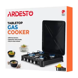 Плитка настільна Ardesto газова, тип газу LPG, конфорок – 4, білий