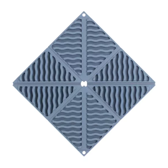 Підставка під гаряче Ardesto Gemini, 16.5х16.5х1.7см, силікон, синій