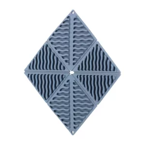 Підставка під гаряче Ardesto Gemini, 16.5х16.5х1.7см, силікон, синій