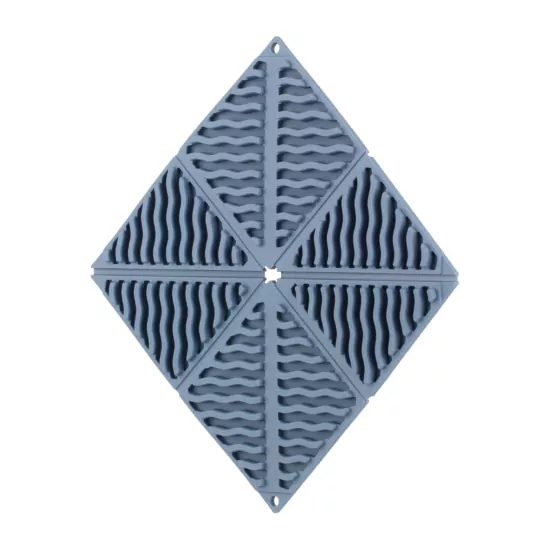 Підставка під гаряче Ardesto Gemini, 16.5х16.5х1.7см, силікон, синій