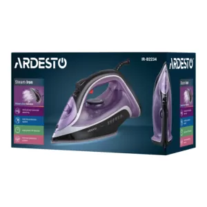 Утюг Ardesto IR-B2234, 2400Вт, 350мл, паровой удар-120гр, керам. подошва, феолетово-чёрный