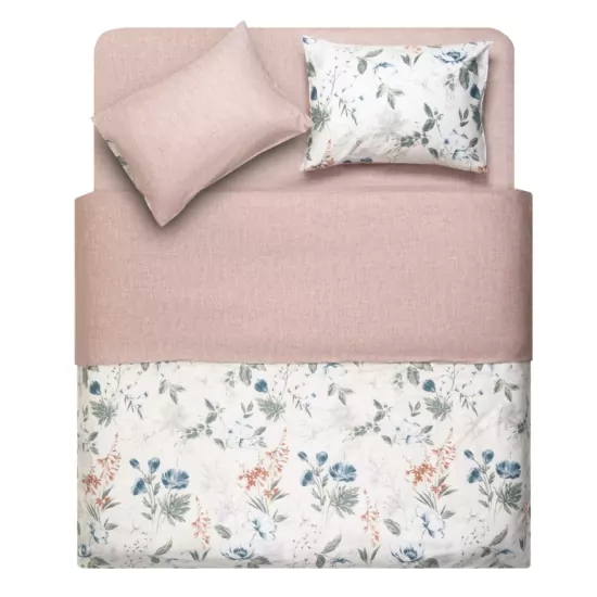 КПБ 2,0сп ARDESTO Gloria, пододеяльник 200х220см, простынь 230х240см, наволочки (2) 50х70см, 100% хлопок, сатин, цветы, мокко