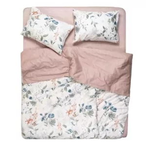 КПБ 2,0сп ARDESTO Gloria, пододеяльник 200х220см, простынь 230х240см, наволочки (2) 50х70см, 100% хлопок, сатин, цветы, мокко