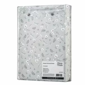 Bedding set 1.5 Ardesto Gloria, sateen, small flowers, grey, duvet cover160x220cm, bed sheet 160x220cm, pillowcases (2) 50x70cm, 100% cotton