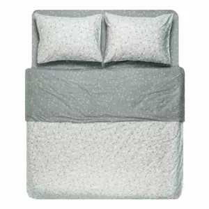 Bedding set 1.5 Ardesto Gloria, sateen, small flowers, grey, duvet cover160x220cm, bed sheet 160x220cm, pillowcases (2) 50x70cm, 100% cotton