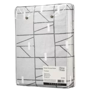 Bedding set 1.5 Ardesto Gloria, sateen, geometry, grey, duvet cover160x220cm, bed sheet 160x220cm, pillowcases (2) 50x70cm, 100% cotton