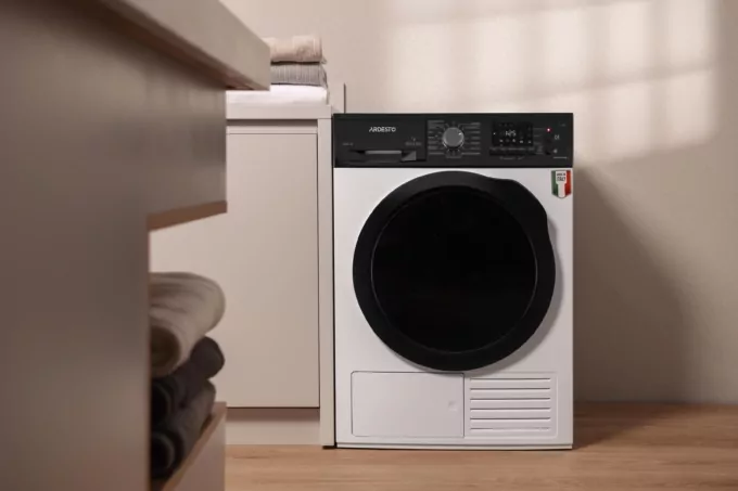 Сушильная машина ARDESTO тепловой насос Bianco Vero, 8кг, A+++, 63см, дисплей, инвертор, подсвет.барабана, белый