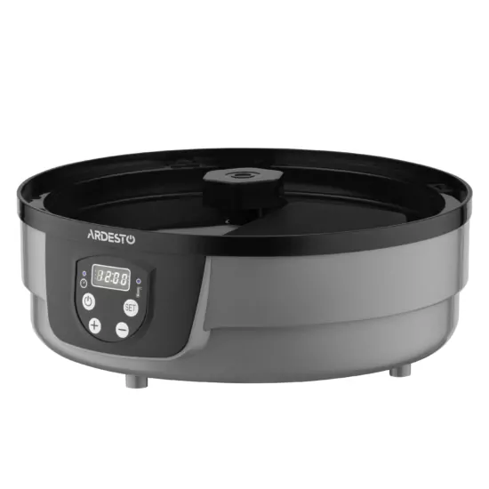 Сушарка для продуктів  Ardesto FDB-532TTC, 250Вт, піддонів -5×3см, діаметр-32см, макс-70°С, таймер, електр. управління, пластик , білий