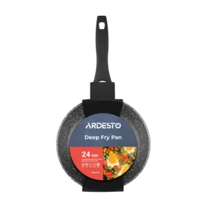 Сковорода глибока Ardesto Gemini Anzio, 24см, алюміній, чорний