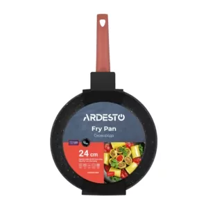Ardesto Fry pan Gemini Molise, 24cm, aluminium, red
