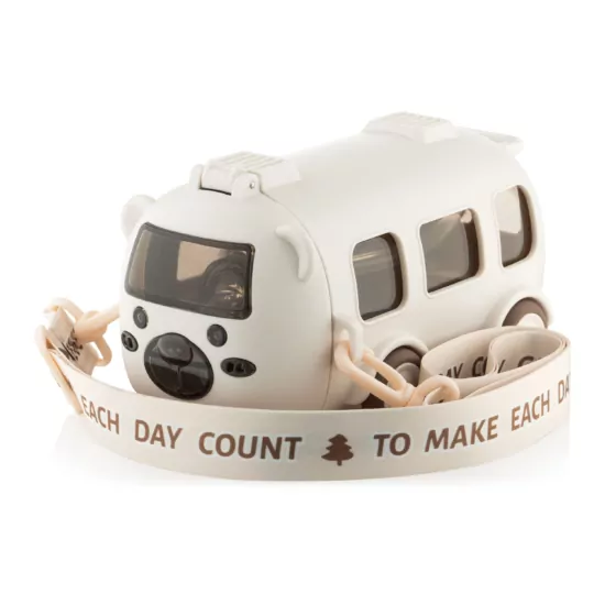 Бутылка для воды Ardesto Bear Bus 500мл, пластик, белый