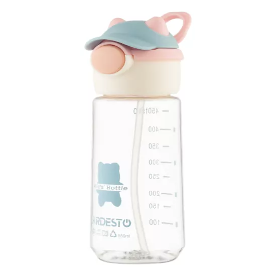 Ardesto Bottle Bear 550ml, plastic, pink
