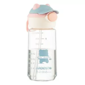 Ardesto Bottle Bear 550ml, plastic, pink